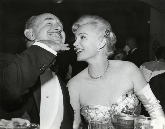 Photo - Zsa Zsa GABOR, Cecil B. DeMILLE - 18x24cm