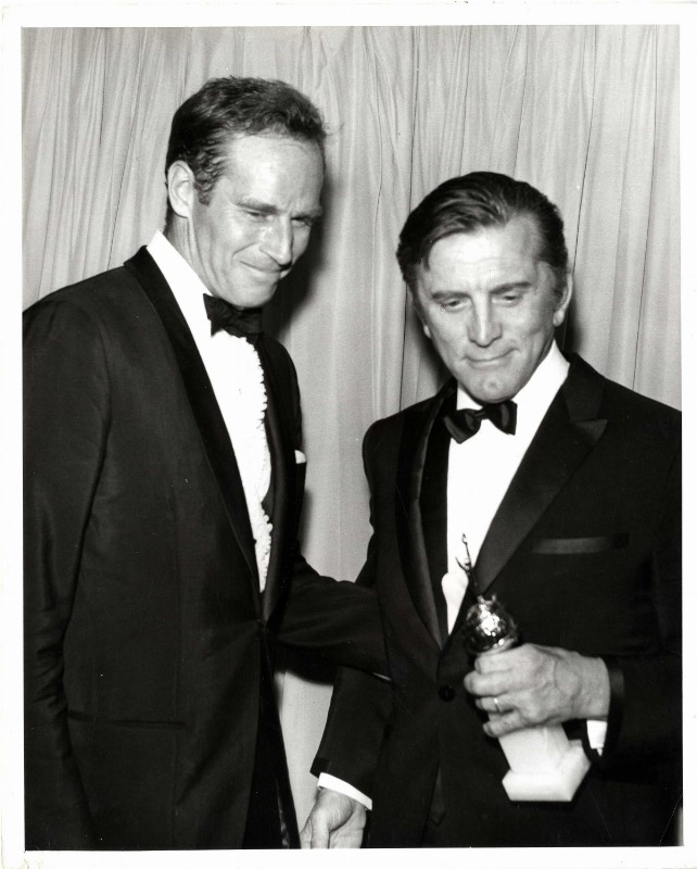 Photo - Charlton HESTON, Kirk DOUGLAS - 20x25cm