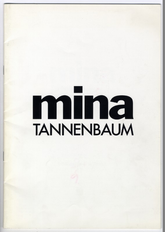 Dossier de Presse - MINA TANNENBAUM
