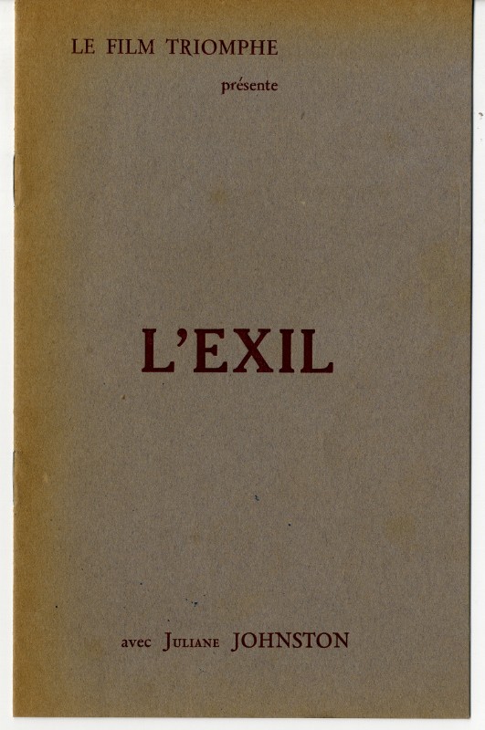 Dossier de Presse - EXIL (l')