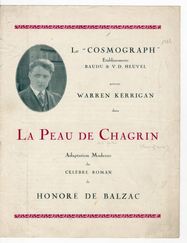 Dossier de Presse - PEAU DE CHAGRIN (la)