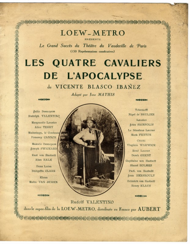 Dossier de Presse - QUATRE CAVALIERS DE L'APOCALYPSE (les)
