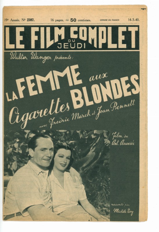 Magazine - FEMME AUX CIGARETTES BLONDES (LA) - 18x24cm