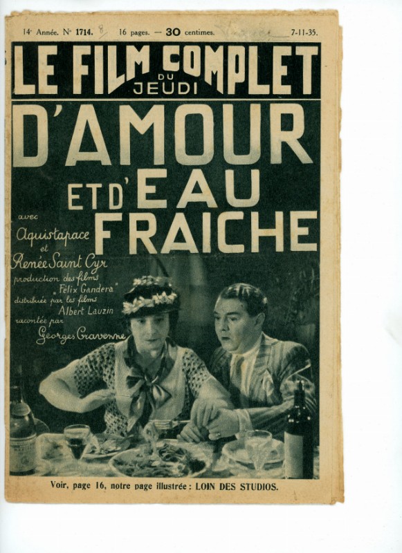 Magazine - D'AMOUR ET D'EAU FRAICHE - 18x24cm