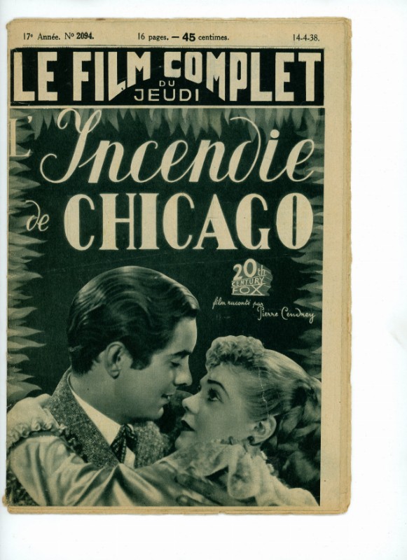 Magazine - INCENDIE DE CHICAGO (l') - 18x24cm