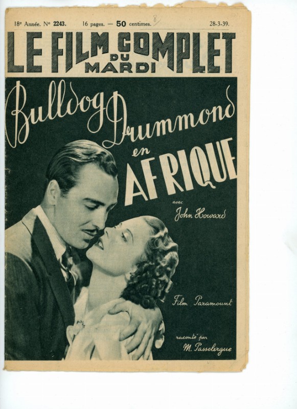 Magazine - BULLDOG DRUMMOND EN AFRIQUE - 18x24cm