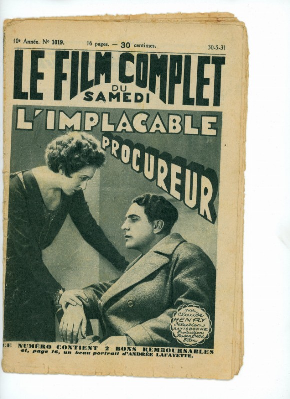 Magazine - IMPLACABLE PROCUREUR (l') - 18x24cm