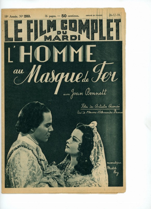 Magazine - HOMME AU MASQUE DE FER (l') - 18x24cm