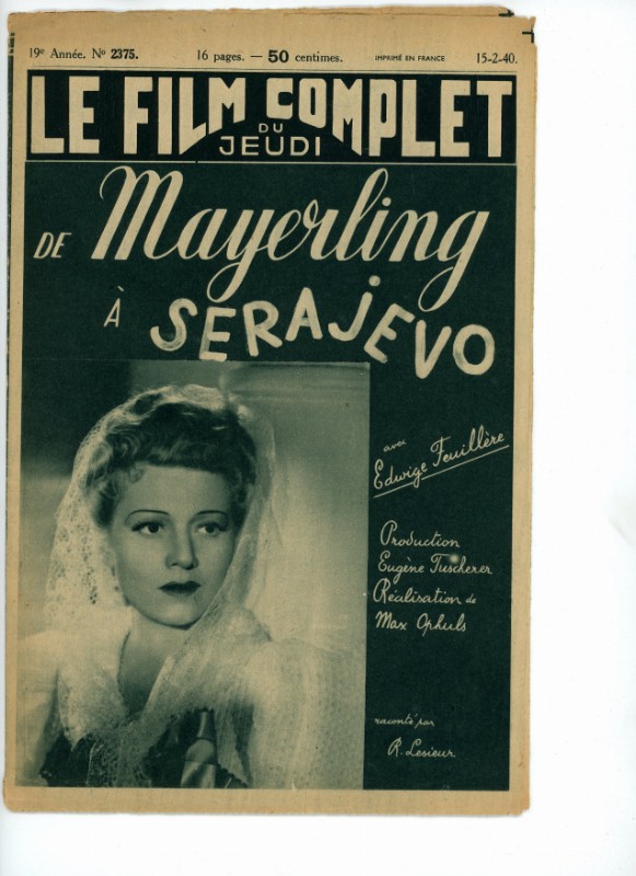 Magazine - DE MAYERLING A SARAJEVO - 18x24cm