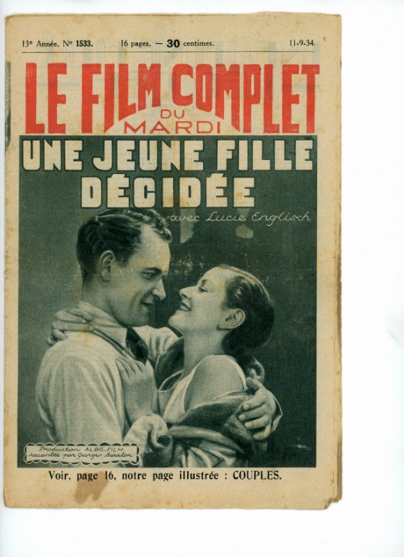 Magazine - UNE JEUNE FILLE DECIDEE - 18x24cm