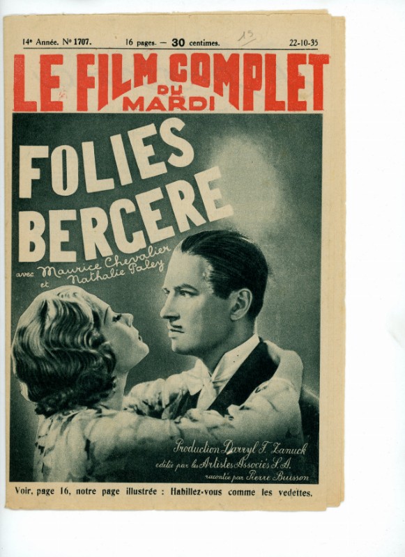 Magazine - FOLIES BERGERES - 18x24cm