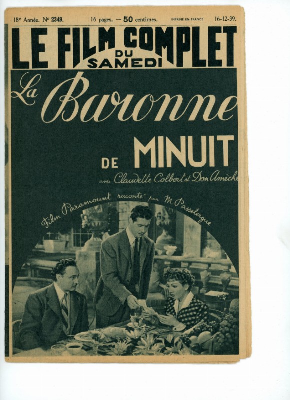 Magazine - BARONNE DE MINUIT (la) - 18x24cm