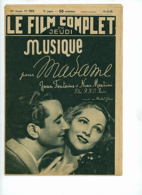 Magazine - MUSIQUE POUR MADAME - 18x24cm