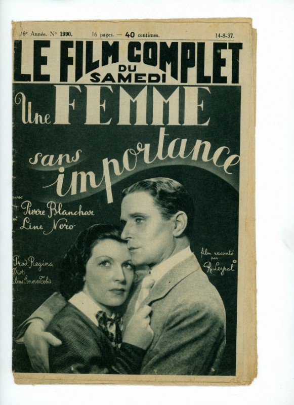 Magazine - UNE FEMME SANS IMPORTANCE - 18x24cm